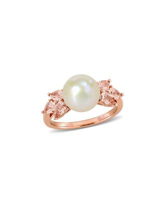 Rina Limor 14K Rose Gold 1.50 ct. tw. & 9-9.5mm Pearl Ring