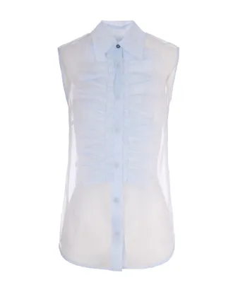 P.A.R.O.S.H. Sheer Ruffled Shirt
