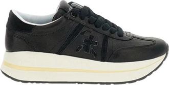 Premiata Scarpa Stringata - Dames - Sneakers - Zwart - 41 EU - Leer - Schoenen
