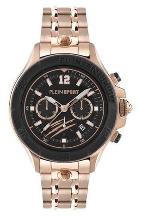 Plein Sport Warrior Tech Quartz Bracelet Watch, 47.5mm in Rose Gold at Nordstrom Rack