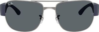 Ray-Ban Blue Square Unisex Sunglasses RB3756 004/R5 56