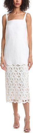Valentino Donna Silk-Blend Midi Dress