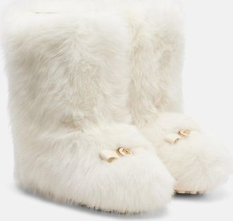 Versace Shearling boots