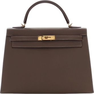 Herm&egrave;s Pre-owned Hermes Epsom Kelly II Sellier 32 Ladies GGIO01392TG4Y9KK