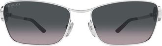 Gucci Sunglasses Gg2045 S 002 Silver/Gray Woman