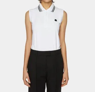 Tilley Sleeveless Polo Shirt In White