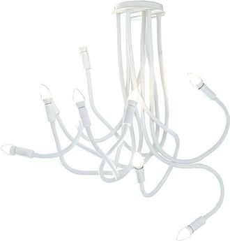 Fan Europe Fan Europe - Plafoniera lover in metallo bianco con nove bracci flessibile