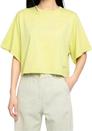 Forte_Forte Oversized Stella Cropped Tee In Yellow