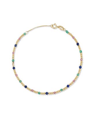Italian Gold, Inc 14K Italian Gold Gemstone Bead Bracelet
