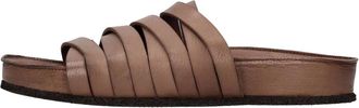 Pantanetti Schoenen, Dames, Bruin, 36 EU, Leer, Leren Mules