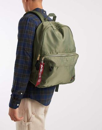 Alpha Industries Zaino kaki-Verde