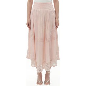 By Design Viola Lace Trim Skirt in Ballet Slipper at Nordstrom Rack, Size X-Small