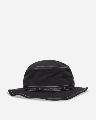 And Wander JQ Tape Hat Black