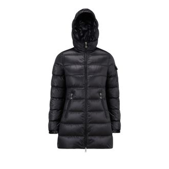 Moncler Moncler Glements Mid-length Down Jacket, Women, Black, Size: 3