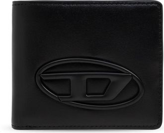 Diesel Holi-D Bi-vouw Portemonnee - unisex - Portefeuilles - Zwart - ONE Size - Leer - Accessoires