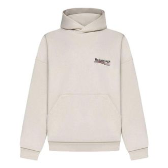 Balenciaga Political Campaign Popover Hoodie Light Beige 739024TKVI99711