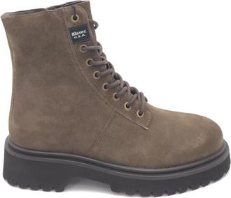 Blauer Buxton 04 Veterlaarzen - Heren - Veterlaarzen - Bruin - 45 EU - Leer - Schoenen