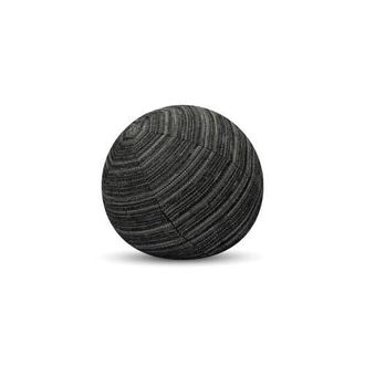 Elaine Smith Luxe Stripe Chenille & Boucle textured Indoor & Outdoor Woven Orb Pillow in Charcoal at Nordstrom, Size 12X12