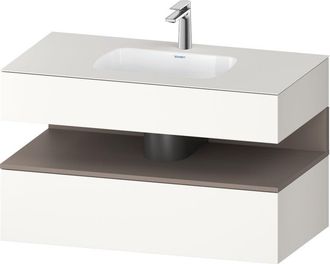 Duravit Qatego Lavabo Encastrado Con Base De Lavabo Consola, - Duravit