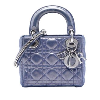 Dior Pre-owned Dior Mini Iridescent Lambskin Cannage Lady Dior Ladies R4HQ0HMI0I515Z51