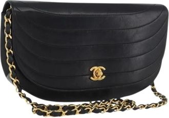 Chanel Pre-owned Shoulder Bags, female, Black, Size: ONE SIZE Pre-owned Vintage Shoulder Bag