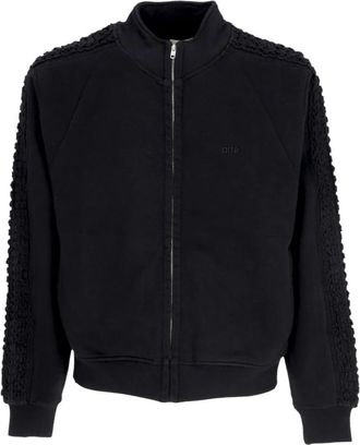 Arte Licht pak sweatshirt met 3D-applicatie - Heren - Vesten met rits - Zwart - S - Katoen - Hoodies & sweatvesten