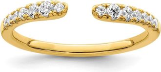 Diamond2Deal 14k Yellow Gold Lab Grown Diamond Wedding Band Ring 1/4Ct Clarity- VS Color- D-E