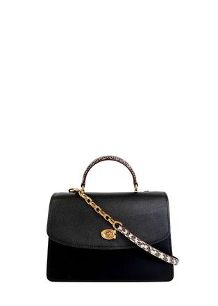 Coach Black Parker Top Handle Bag