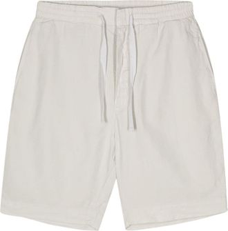 Officine Générale Phil straight-leg shorts - men - Lyocell/Linen/Flax/Cotton/Cotton - 50 - Neutrals