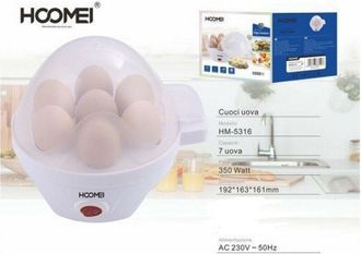 Trade Shop Trade Shop - Cuoci Uova Elettrico 7 Uova Egg 350w Bollitore Uova Sode Cucina Cuociuova 5316
