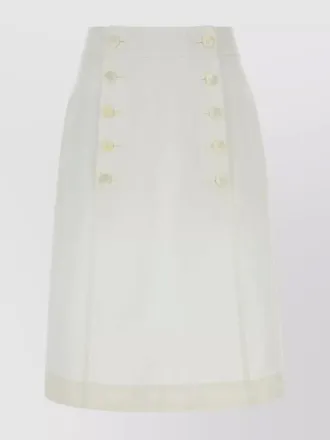 Prada cotton a-line skirt