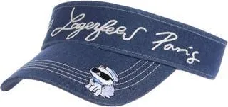Karl Lagerfeld Admiral Choupette Visor in Denim at Nordstrom Rack