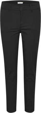 Part Two Casual Fit Zwarte Broek - Dames - Slim Fit Broeken - Zwart - 2XS - Katoen - Broeken