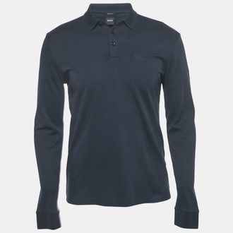 HUGO BOSS Boss By Hugo Boss Navy Blue Jersey Pado 11 Polo T-Shirt