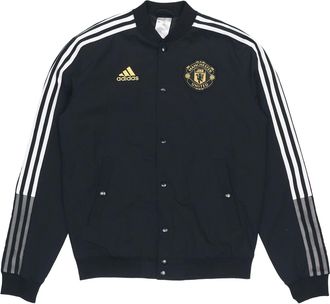 adidas Mufc Cny Bomber Series Soccer/Football Sports Printing aviator Jacket Black GU6960