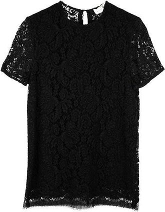 Victoria Beckham Black Lace Top Size XS