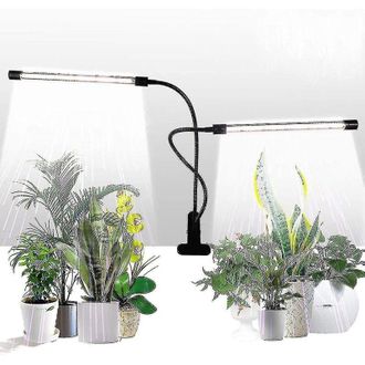 OEM L&aacute;mpara De Cultivo Para Plantas, 50 W, Luz Blanca Diurna, 84 Led, Cabezal Con Doble Clip, Temporizador De 4/8/12 Horas, 5 Niveles De Intensidad, Ajust