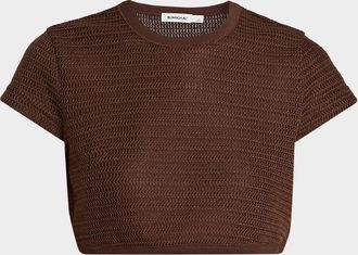 SIMKHAI Lidie Knit Crop Top