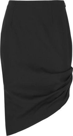 Carolina Herrera Midi Rok - Dames - Midirokken - Zwart - XS - Wol - Rokken