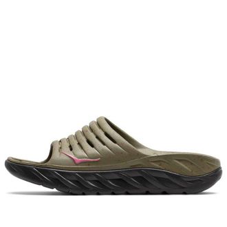 Hoka One One x Bodega Ora Recovery Slide Martini Olive Jet Black 1129090