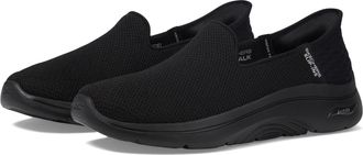Skechers Womens Go Walk Arch Fit 2.0 Delara Hands Free Slip-ins Sneaker, Black, 8 UK Wide