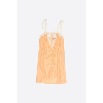 Bimba & Lola Short Silk Strappy Dress in Orange at Nordstrom, Size Xx-Small Eu