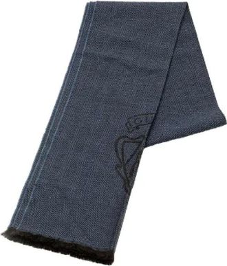 Gucci Pre-owned Scarves, female, Blue, Size: ONE SIZE Pre-owned Wool scarves