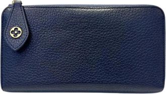 Louis Vuitton Pre-owned Portefeuille Comet Lange portemonnee (bi-fold) - Dames - Vintage Accessoires - Blauw - ONE Size - Leer - Vintage
