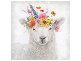 Schubiger M&ouml;bel Bild Sch&auml;fchen mit Blumen