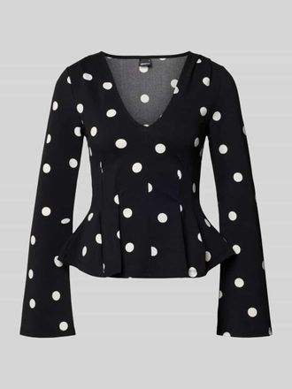 Gina Tricot Longsleeve mit V-Ausschnitt in Black, Gr&ouml;&szlig;e XS