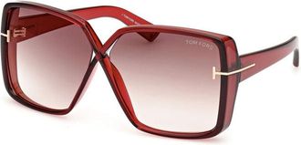 Tom Ford FT1117 66G Shiny Red/Brown Gradient