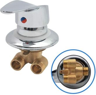 OEM Grifo Mezclador De Ducha Carivent De Lat&oacute;n Para Cabina De Ducha, Desviador De Salida, Grifo Mezclador De Ducha Cromado, Conector G1/2, Mezclador De Ag