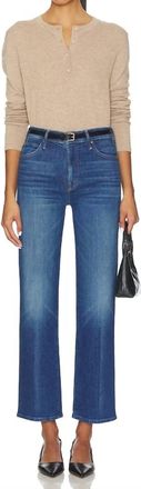 Mother Kick It Flood Jeans In Do Not Disturb