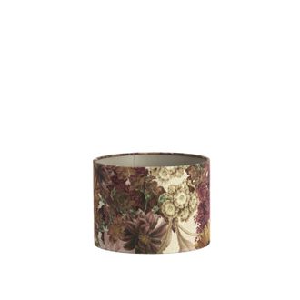 Light & Living Light & Living - Pantalla De L&aacute;mpara - Rosewood - Blanco - Textil